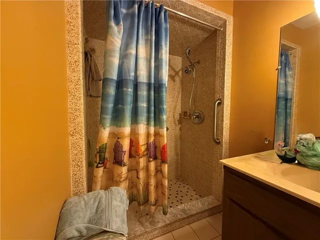 a view of a backyard with plants