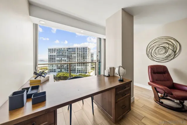 a city view from a balcony