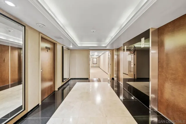 a view of a city with tall buildings