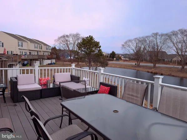 a view of balcony with furniture