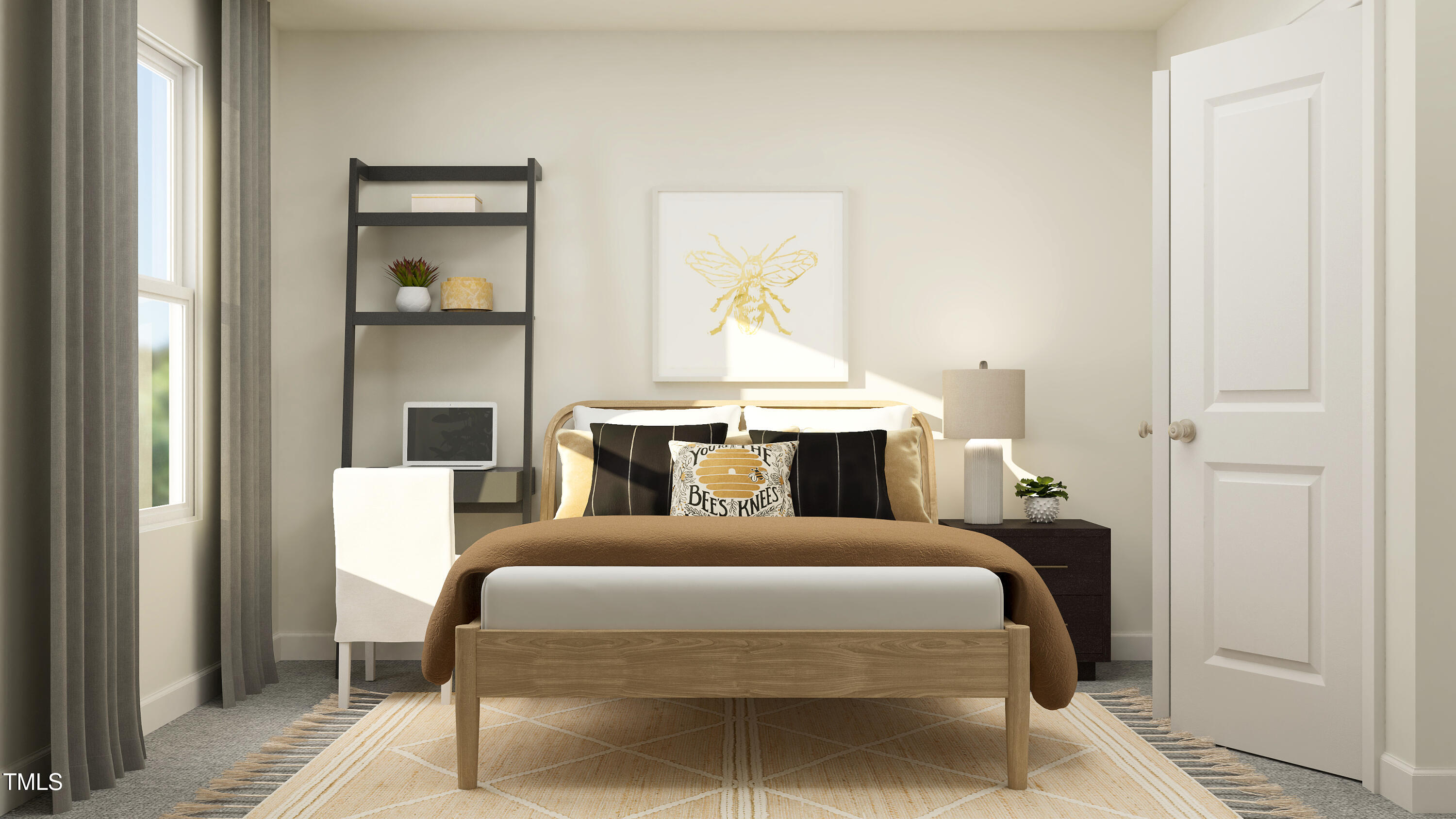 2946 Hickory Fld Drive Raleigh, NC 27616 - Photo 3 of 19 a bedroom with a bed and a mirror