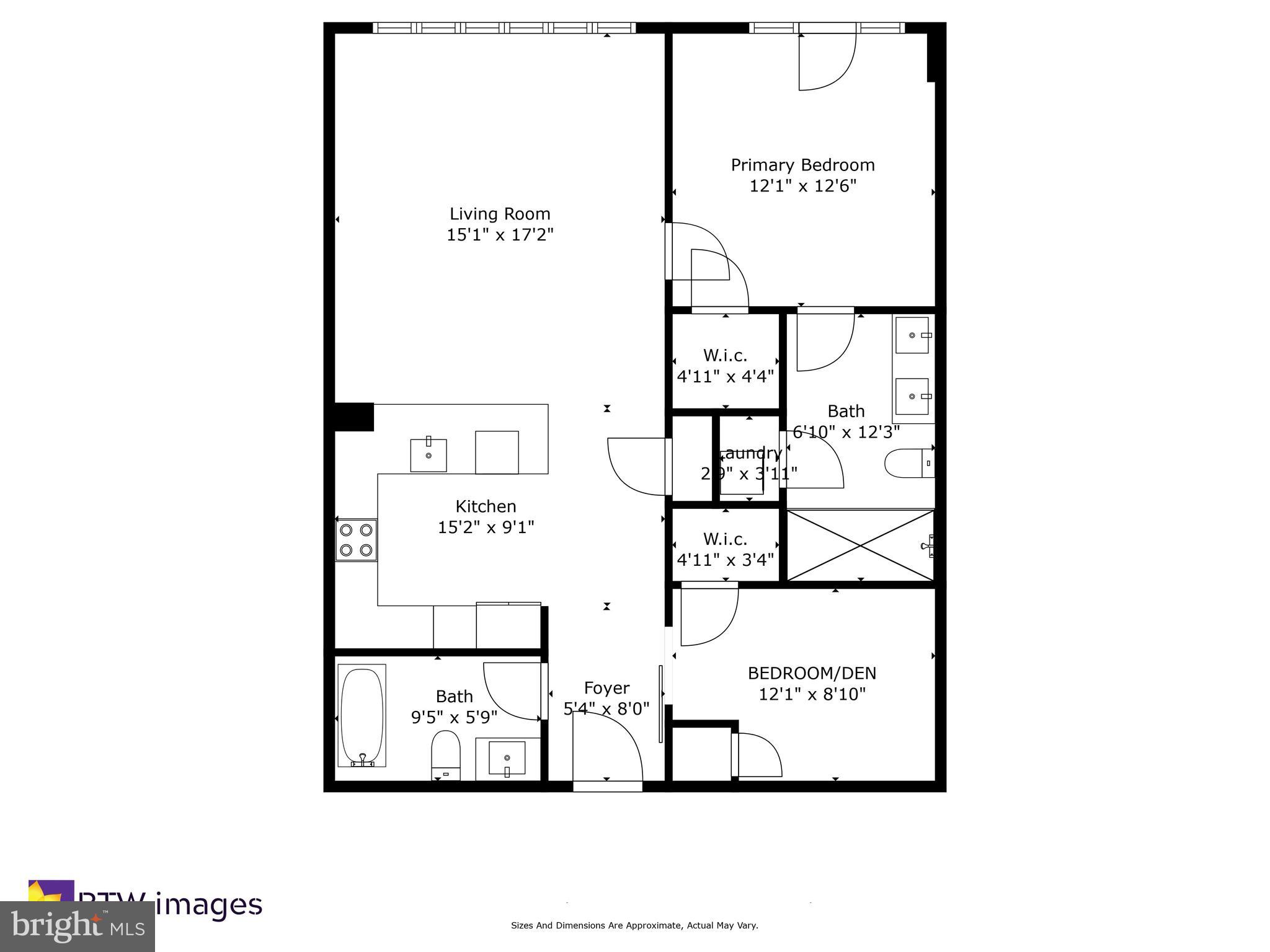 1025 First Street Southeast, Unit 311 Washington, DC 20003 - Photo 39 of 39 Floor Plan