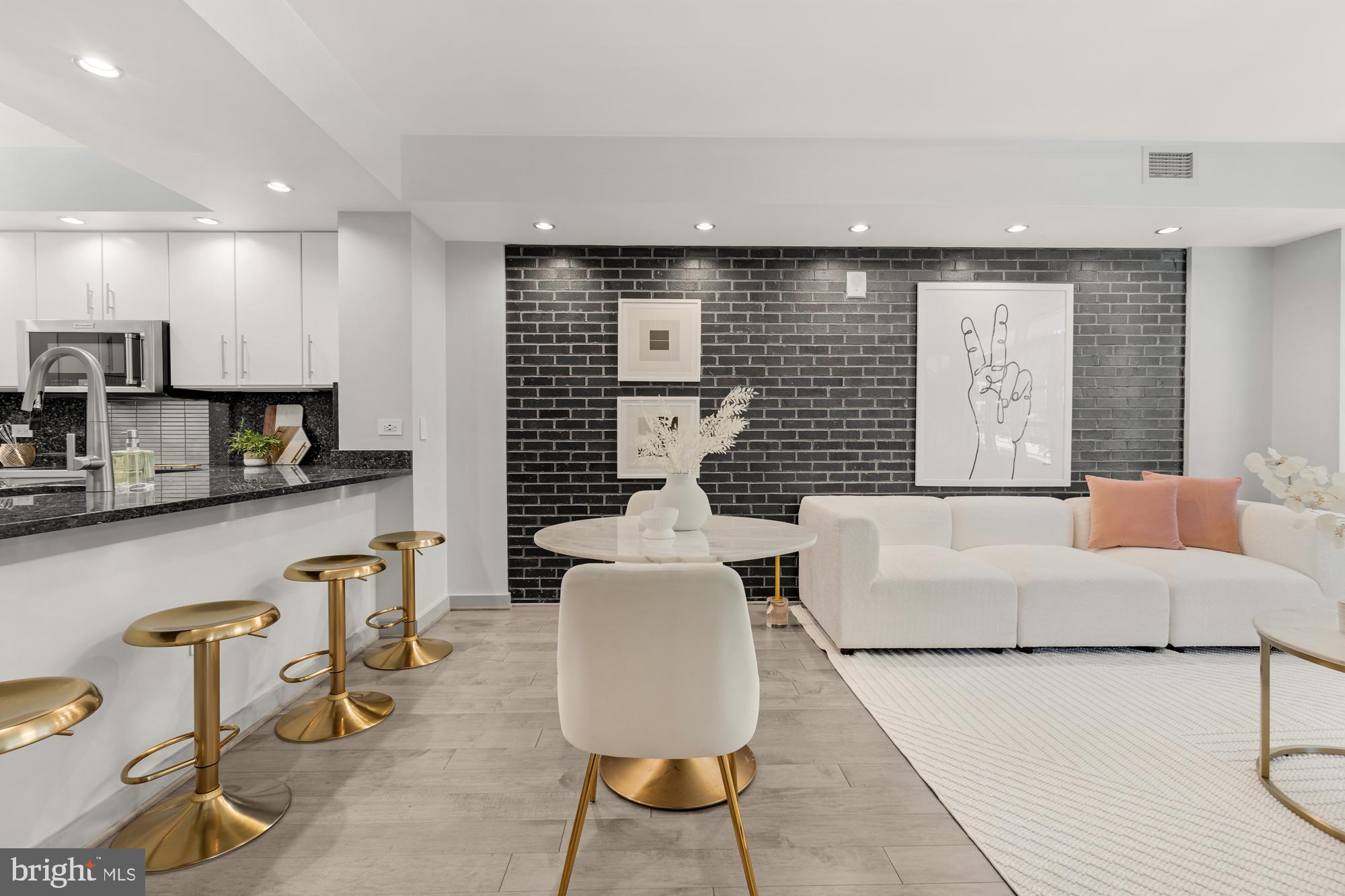 1025 First Street Southeast, Unit 311 Washington, DC 20003 - Photo 6 of 39 Custom brick wall