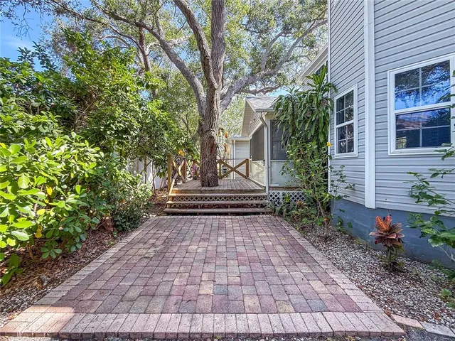 a view of outdoor space with deck