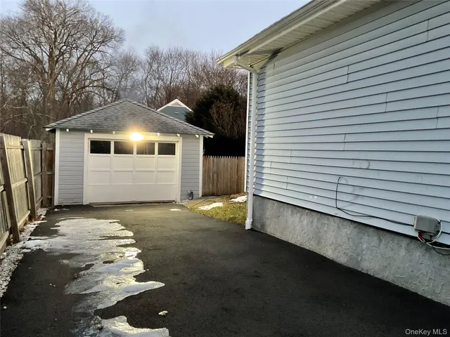 a backyard of a house
