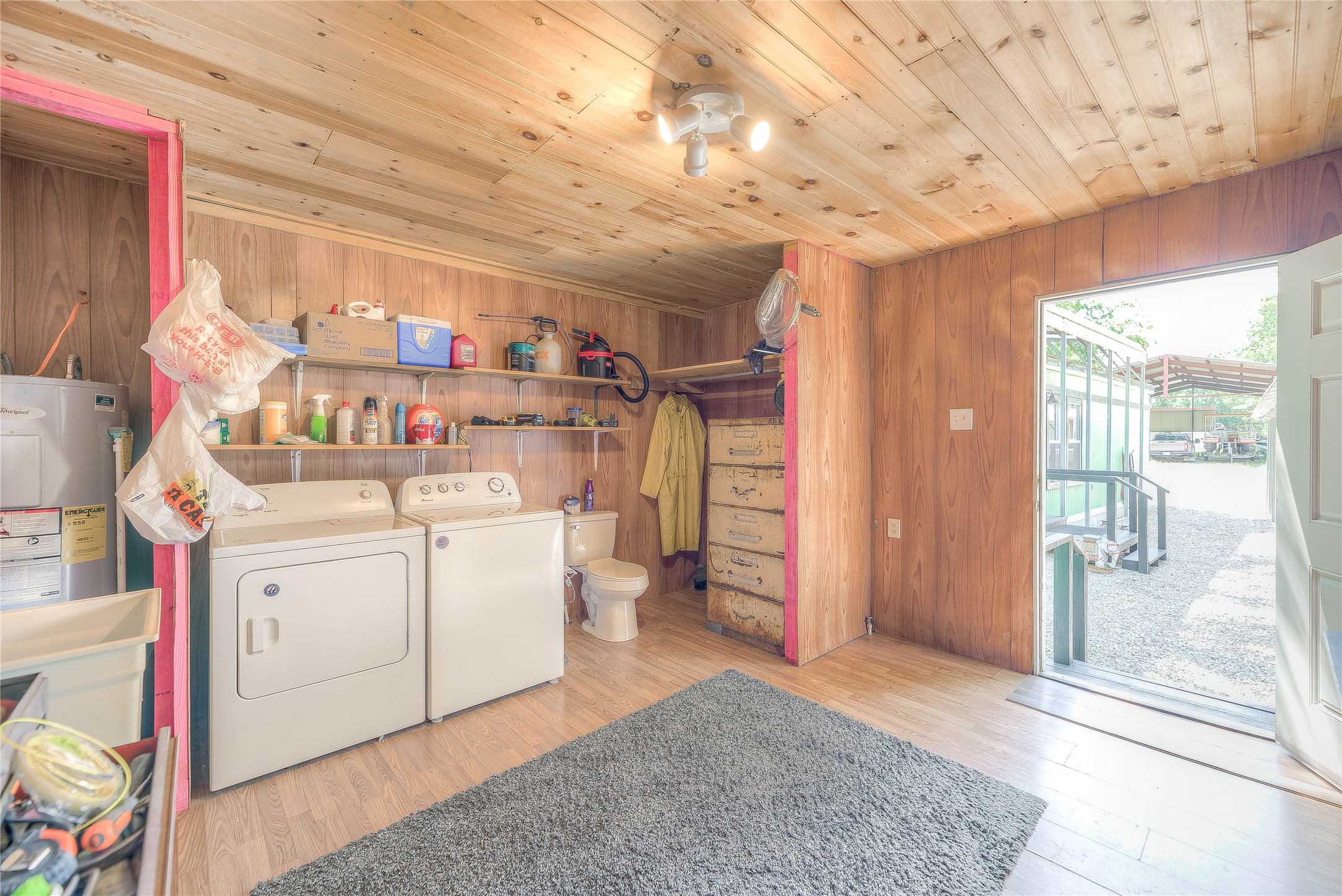 191 Trinidad Lane Point Blank, TX 77364 - Photo 17 of 29 VIEW OF INSIDE 14 X 14 STORAGE BUILDING