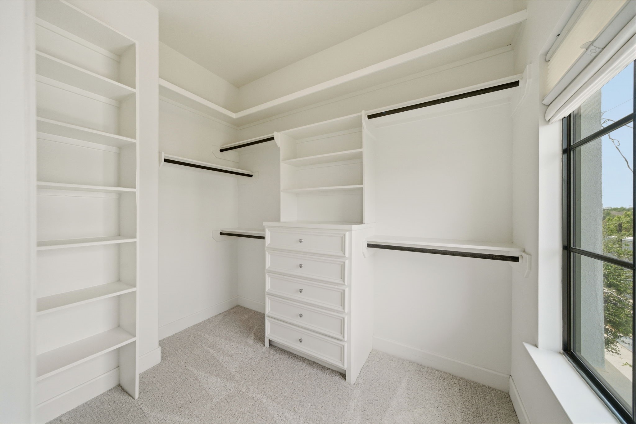 911 West Drew Street Houston, TX 77006 - Photo 23 of 44 a view of walk in closet with empty racks