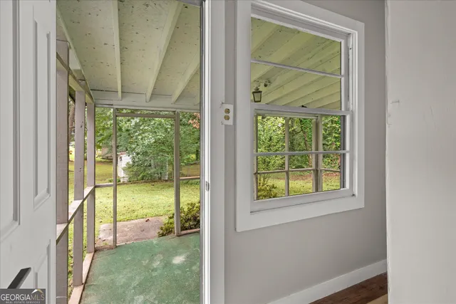 a view of an entryway