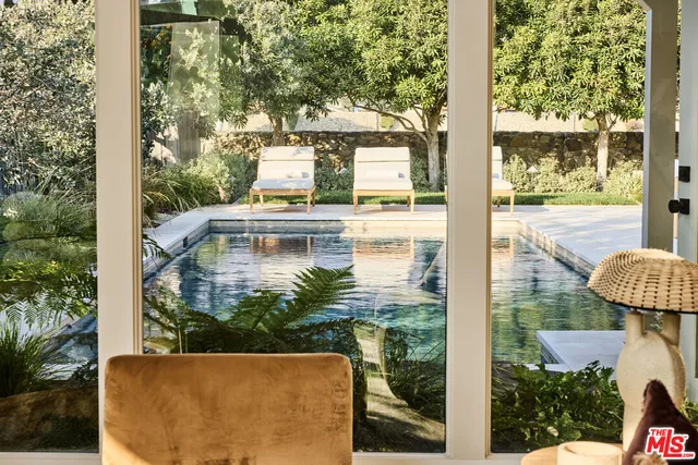 a view of a lake from a balcony