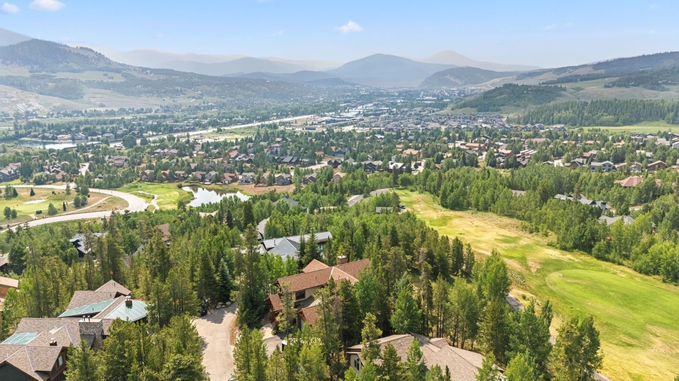 1730 Red Hawk Road Silverthorne, CO 80498 - Photo 50 of 50 an aerial view of residential houses with outdoor space and trees