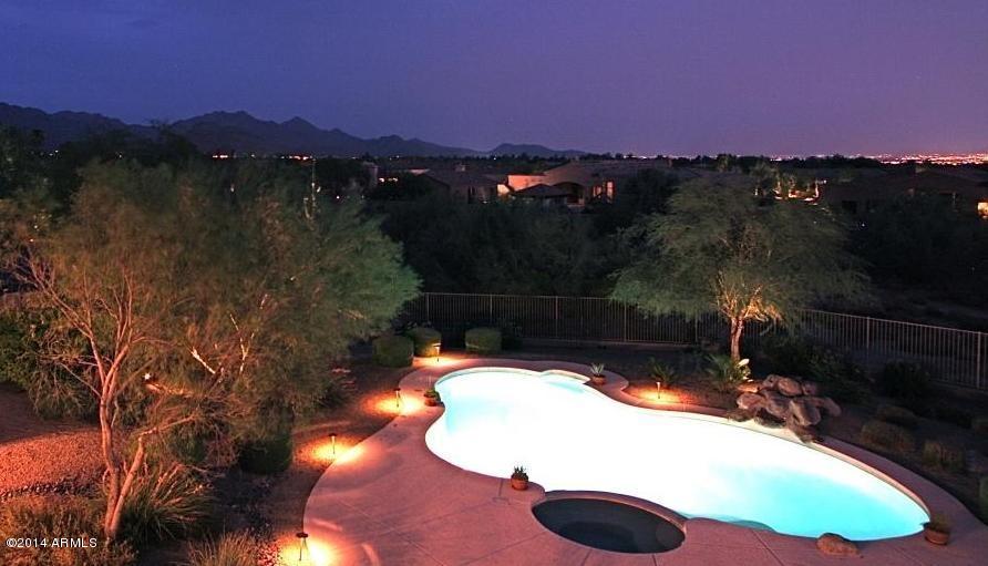 7929 East Chama Road Scottsdale, AZ 85255 - Photo 25 of 30 View To Southeast-Twilight