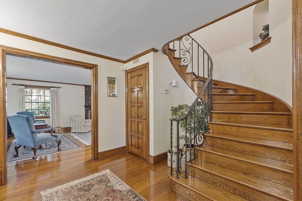 9 Aylesbury Road Worcester, MA 01609 - Photo 7 of 40 a view of entryway livingroom and hall with wooden floor