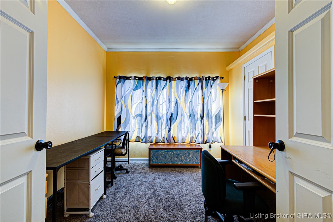 7227 Tunnel Mill Road Marysville, IN 47141 - Photo 28 of 43 Bedroom 2 / office - double doors - has closet