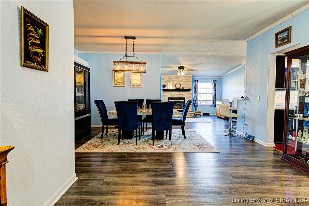 7227 Tunnel Mill Road Marysville, IN 47141 - Photo 3 of 43 Entry / Formal Dining room / Coat closet inside door