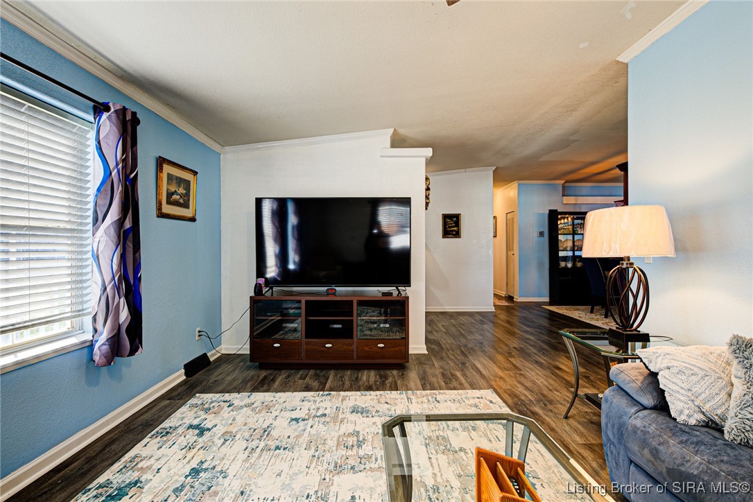 7227 Tunnel Mill Road Marysville, IN 47141 - Photo 8 of 43 View of dining room with family room in background
