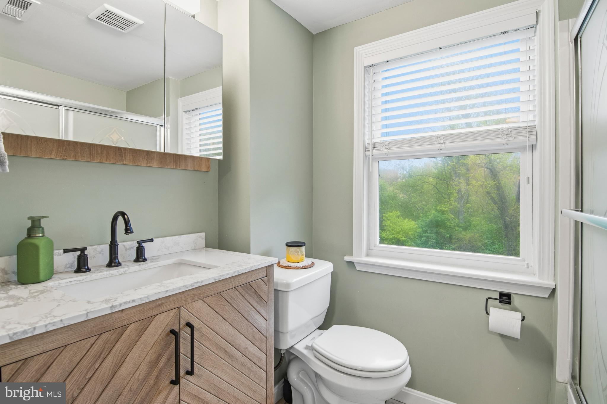 18708 York Road Parkton, MD 21120 - Photo 47 of 59 a bathroom with a sink a toilet and a window