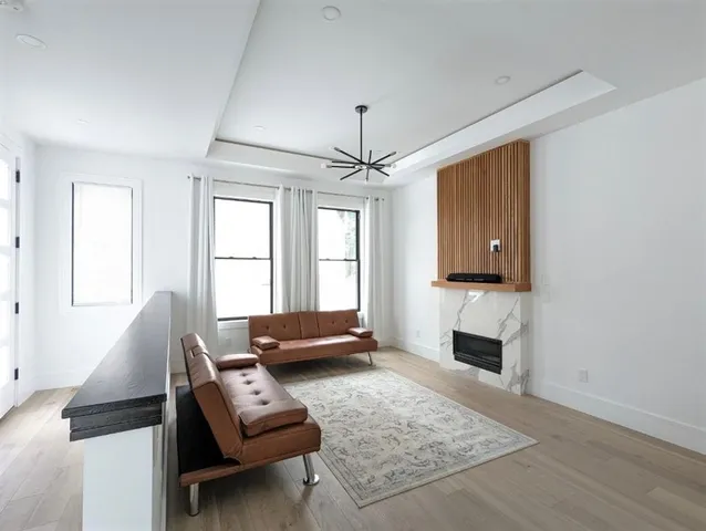 a view of a hallway with washer and dryer