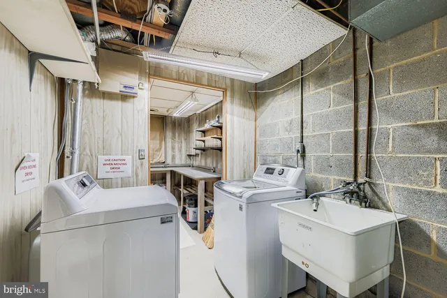 a room with storage and utility