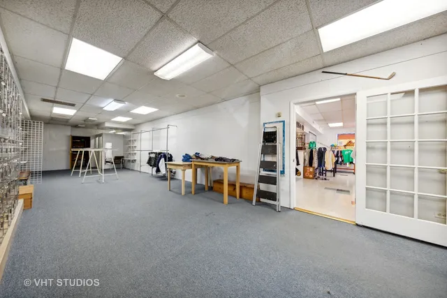 a view of a room with chairs