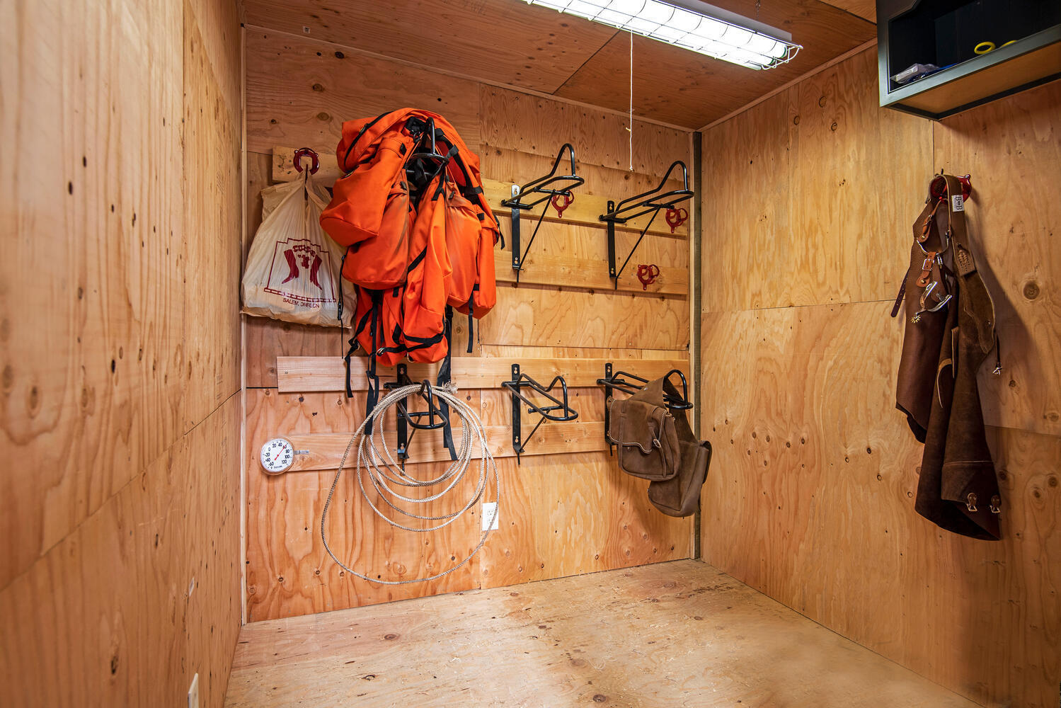 70700 Holmes Road Sisters, OR 97759 - Photo 40 of 53 Tack room is mouse proof. Keep your tack insulated and dry.