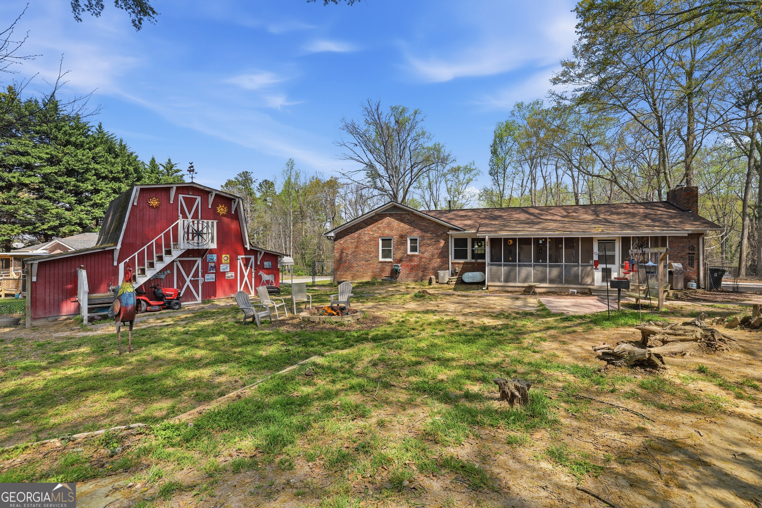 326 Remsdale Road Toccoa, GA 30577 - Photo 28 of 37 a aerial view of a house with swimming pool and sitting area
