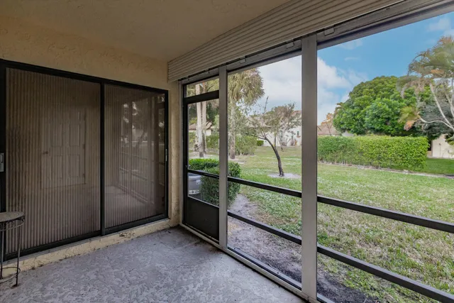 a view of a room with sliding door