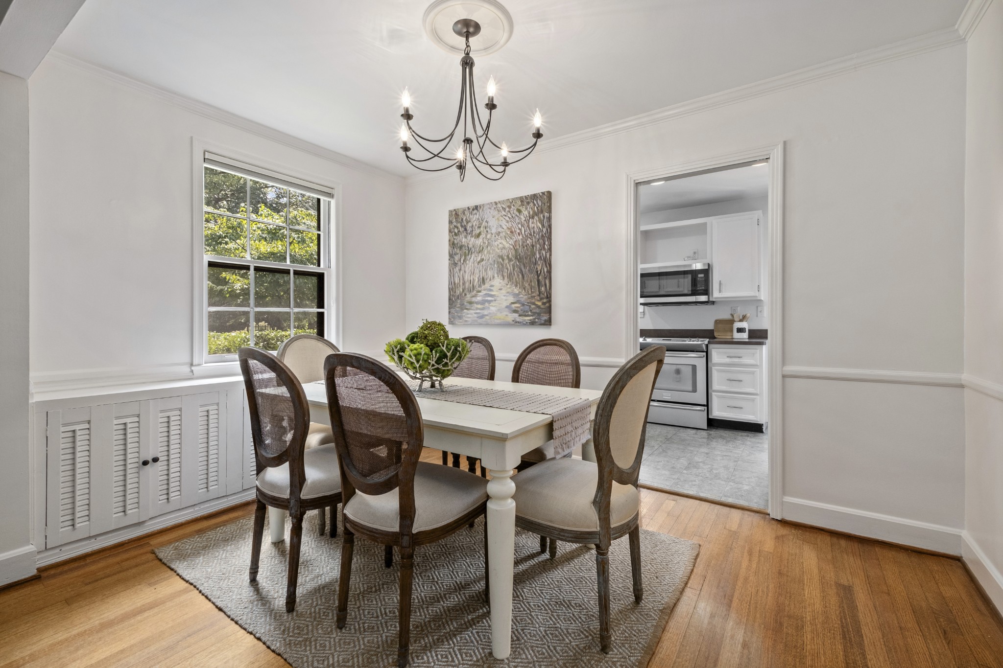 3910 Valley Road Nashville, TN 37205 - Photo 7 of 41 a view of a dining room with furniture window and wooden floor