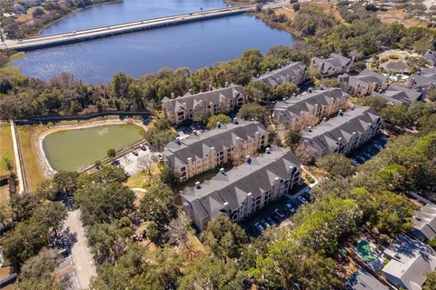 a view of a street with a building in the background