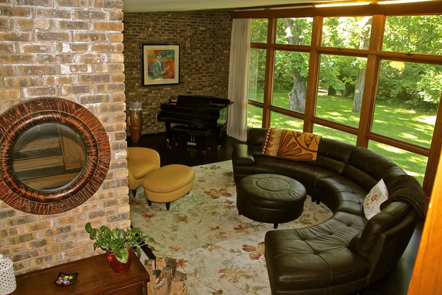 35W281 Country School Road Algonquin, IL 60102 - Photo 2 of 24 a living room with furniture and a floor to ceiling window