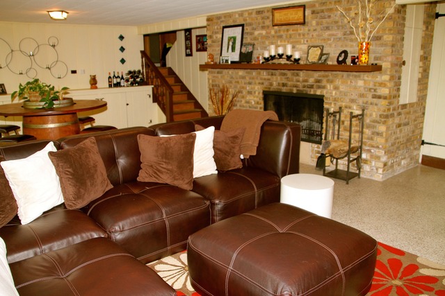 35W281 Country School Road Algonquin, IL 60102 - Photo 16 of 24 a living room with furniture and a fireplace
