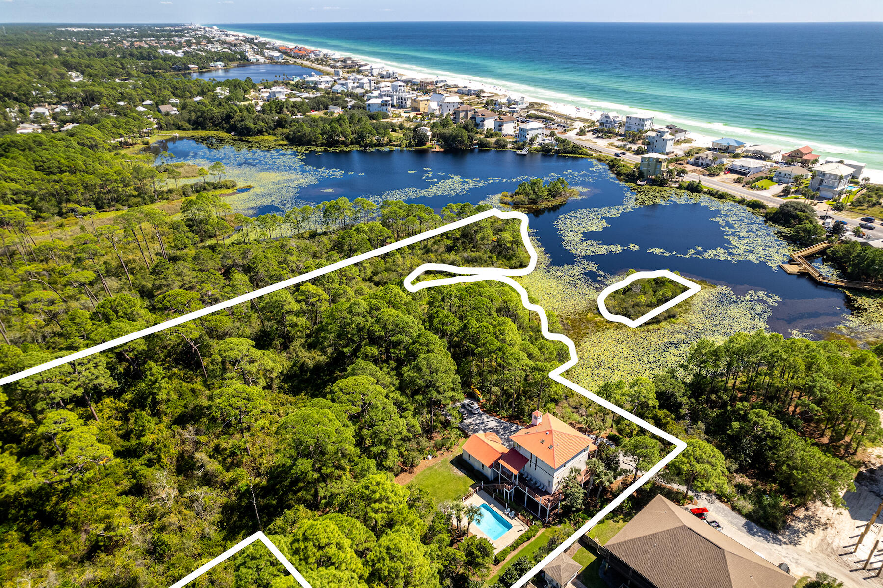 108 Woodward Drive Santa Rosa Beach, FL 32459 - Photo 2 of 68 Drone 1