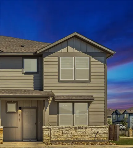 a front view of a house