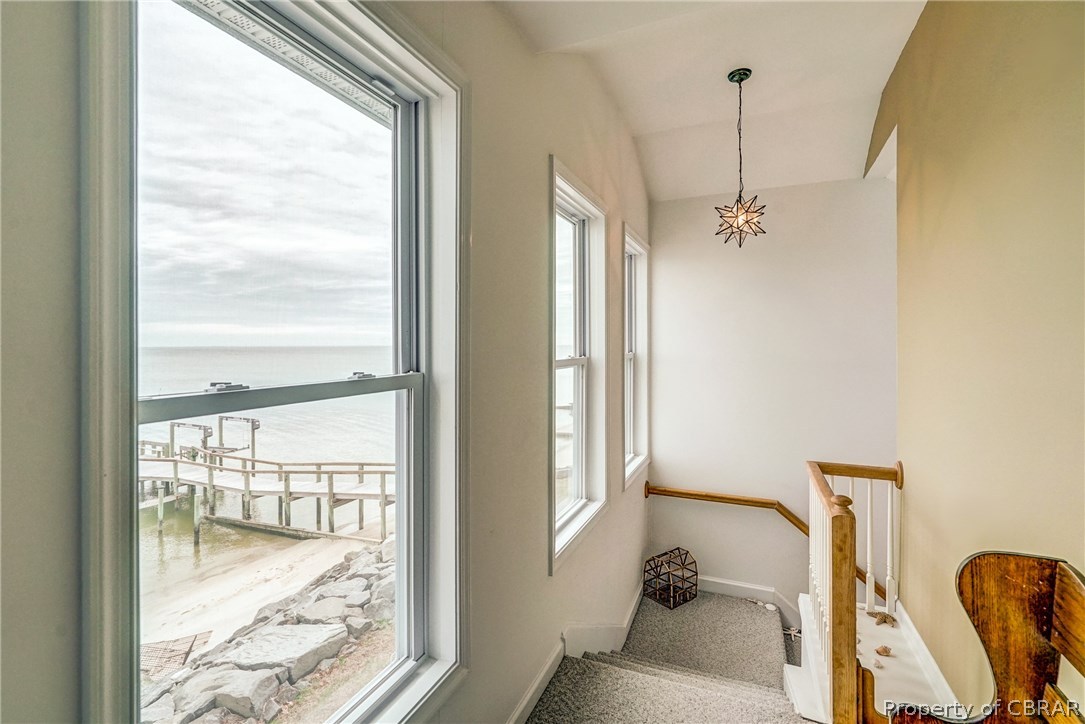 256 Fleet Road Heathsville, VA 22473 - Photo 22 of 46 Stairwell to master suite