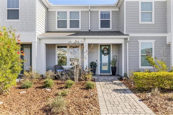 a front view of a house