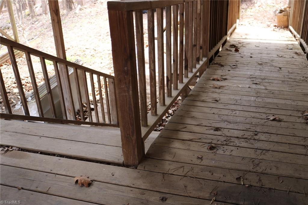 691 Epperson Church Road Mount Airy, NC 27030 - Photo 6 of 20 Ramp and steps on back porch leading down to driveway and yard