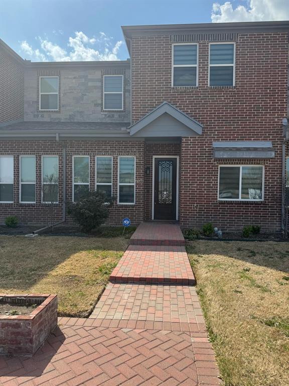 a front view of a house