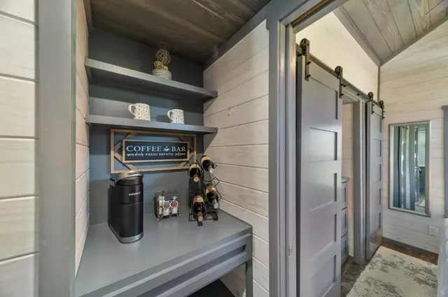 a close view of a utility room with washer and dryer