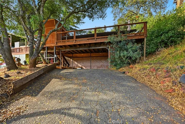 a view of outdoor space and deck
