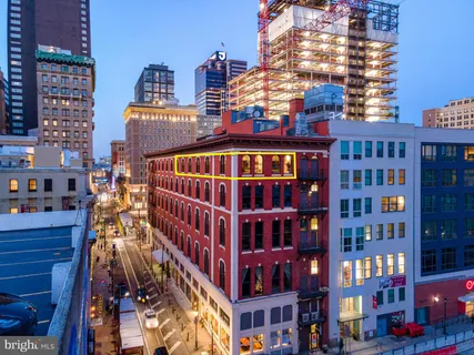 a view of a tall building