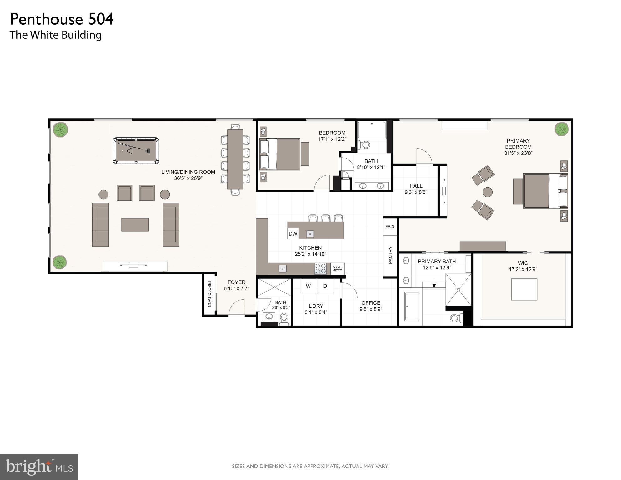 105-32 South 12th Street, Unit PH504 Philadelphia, PA 19107 - Photo 45 of 45 a picture of a bench in front of gate