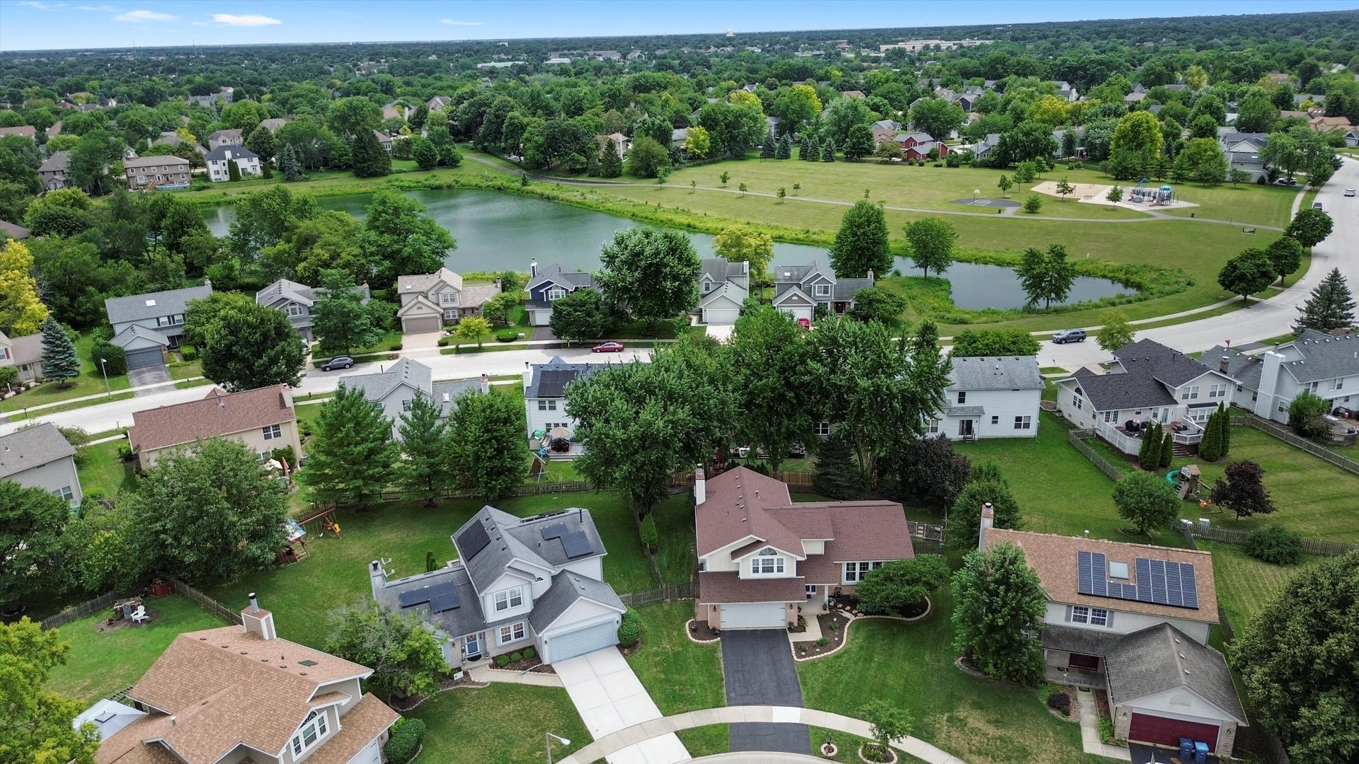 167 Forestview Court Aurora, IL 60502 - Photo 42 of 48 an aerial view of a houses with outdoor space and street view