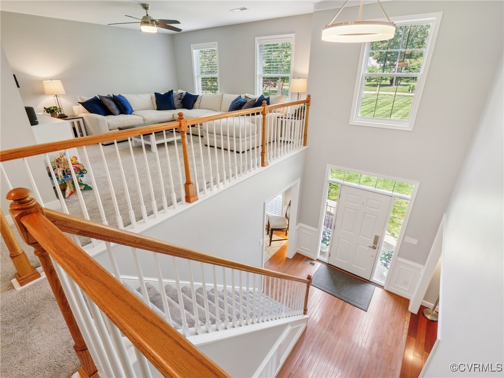 13625 Brandy Oaks Road Chesterfield, VA 23832 - Photo 14 of 42 2-STORY FOYER LOOKING INTO LOFT AREA