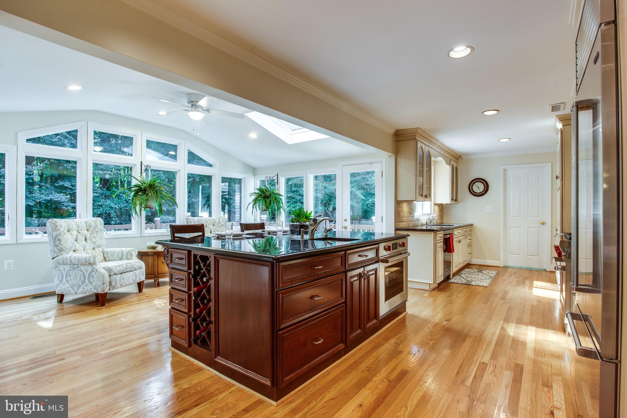 3113 Fox Mill Road Oakton, VA 22124 - Photo 14 of 64 Expansive Kitchen Island w Second Oven & Wine Rack