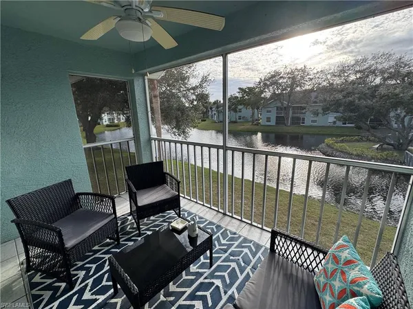 a view of a chairs in balcony