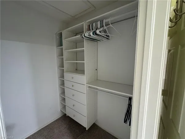 a view of walk in closet
