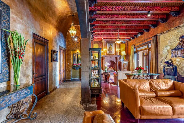 a outdoor living space with furniture and a potted plant