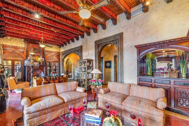 a outdoor space with patio the couches and a dining table with chairs