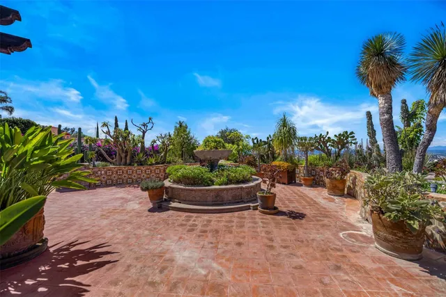 a view of a couch in a patio