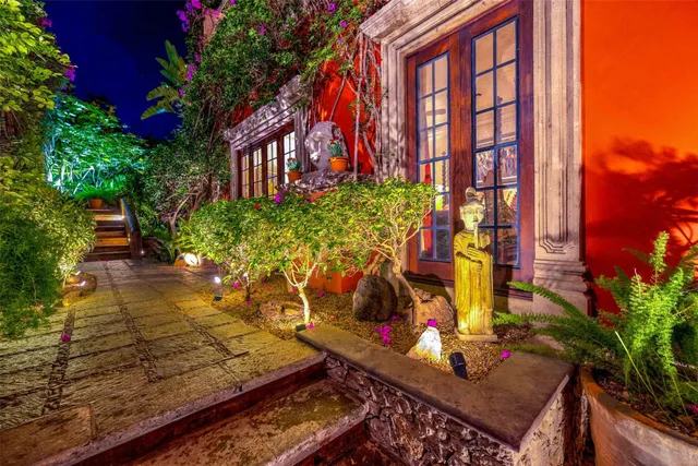 a outdoor living space with patio furniture