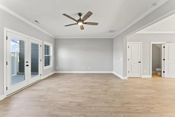 a view of an empty room